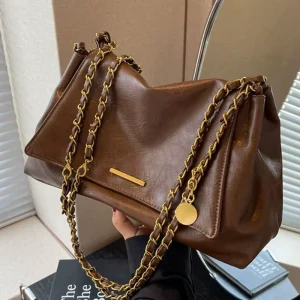 Fashionable and Simple Large Capacity Women’s Bag Autumn winter Chain Underarm Versatile One Shoulder Crossbody Bag