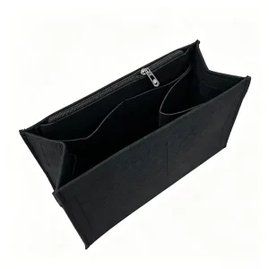 Felt Beauty Storage Bag With Embossed Texture Design