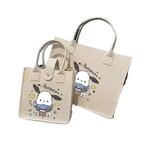 Felt covered Handbag Cartoon themed Custom Handbag Hand held Bag Tote Bag Large capacity Portable Bag