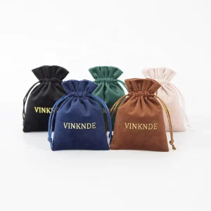 Flannelette Red Wine Bottle Gift Bags Cloth Cosmetic Storage Pouch Bag 9*12 Custom Double Rope Closure for Wedding Party