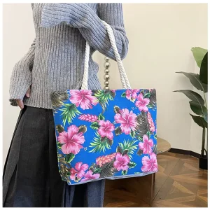 Floral Shoulder Bag Women’s Large Capacity Printed Tote Bag