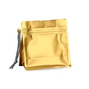 Food Grade Flat Bottom Pouch with Pulled Zipper Plastic Packaging Cafe Bags Portable Drawstring 125g 250g 500g Coffee Bean
