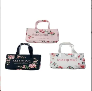 For Cross border New Letter Printed Waterproof Multifunctional Portable Toiletry Cosmetic Bag Mahjong Storage Unisex