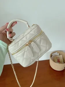 Foreign Trade Cross Border Large Mini Bag Quilted Pattern Style Autumn Hand Held Chain Versatile Shoulder Crossbody Bag