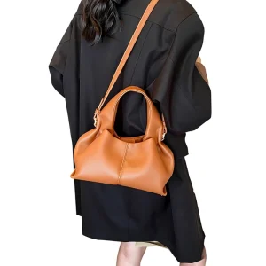 Foreign Trade Summer Retro Small Women’s ZIP Crossbody Commuter Bag New Trendy Fashion Stylish Pleated Handbag Single