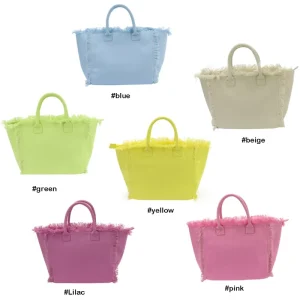 Free Shipping Canvas Tote Bag With Pocket Zipper Women Handbag Beach Tote Bag Tassel Fringe Large Canvas Bags