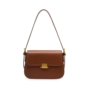 Genuine Leather Designer Women’s Fashion Shoulder Crossbody Bag Open Closure Daily Use Saddle Shape Customizable