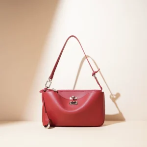 Genuine Leather Small Square Women Cross Body Purses Pure Color Handbags Luxury Crossbody Shoulder Bags for Ladies