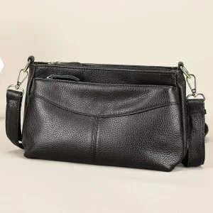 Genuine Leather Top Handle Bag Women Cowhide Shoulder Crossbody Purse Versatile Day