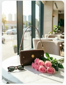 Genuine Leather Waterproof Women’s Shoulder/Crossbody/Messenger Bags with Polyester Lining Single Strap Fashion Design
