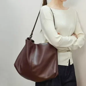 Genuine Leather Women’s Shoulder Bags Hobo Bags Casual Fashion Soft Cowhide Large Capacity Ladies Bags