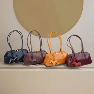 Genuine Leather Women’s Shoulder Bags Underarm Bags Vegetable Tanned Cowhide Ladies Handbags Fashion Women’s Bags