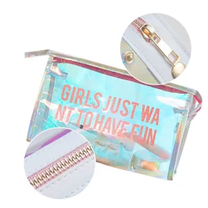 Hand Bags for Beach Clear Transparent Cosmetic Bag Gift Set