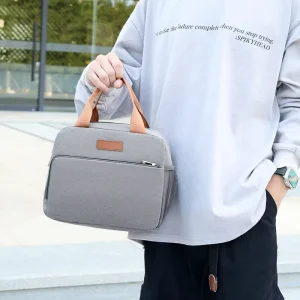 Handbag Cross border Office Worker Lunch Box Bento Bag Waterproof Outdoor Picnic Thermal Aluminum Lining Large Capacity Oxford