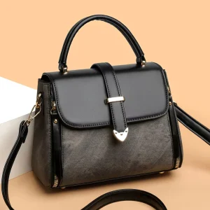 Handbag Retro Woven Pattern Single Strap Polyester Shoulder Crossbody Bag All-Match Elegant