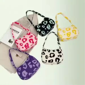 Handbags for Women Chains Casual One Shoulder Bag Button New 5 Colors Fashion Leopard Print Canvas