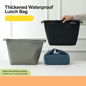 Handheld Fashion Meal Box Bag with Thermal Insulation and Cold Insulation Bento Box Bag Lunch Box Bag