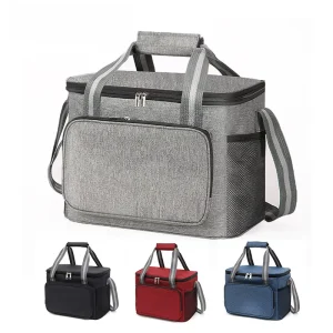 Handheld Thermal Bag Eco Friendly Oxford Cloth Lunch Bag Large Capacity Outdoor Camping Cold Keeping Ice Bag Portable Picnic