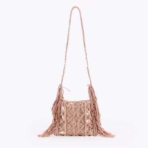 Handmade Woven Hand Shoulder Bag Women Crossbody Bag for Beach Vacation