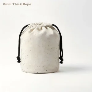 Heavy Duty Breathable High Strength Recycled Cotton Canvas Drawstring Bag Eco Friendly Thick Rope Dust Pouch Shoes Travel