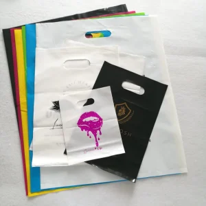 High Quality Custom Die Cut Colorful Printed Logo Shopping Bags for Clothing