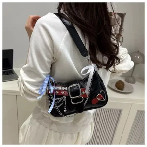 High Quality Customized Women’s Shoulder Bag Fashionable Chain Design Waterproof Zipper Foreign Style Messenger Bag