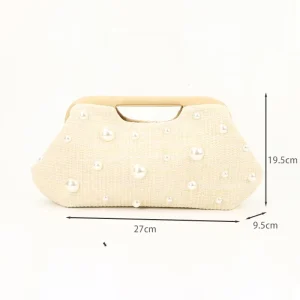 High Quality Ladies Beach Summer Handbag Factory Custom Beaded Purse Fashionable Women’s Shoulder Bags