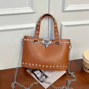 High Quality Ladies Handbags Rivet Crossbody for Ladies Luxury Shoulder Bags Women Elegant Purse