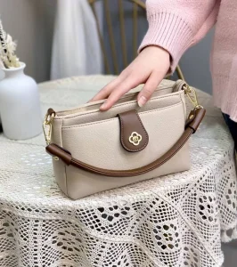 High Quality PU Leather Crossbody Messenger Bag Vintage Geometric Flowers Single Strap Women’s Zip Closure Waterproof Luxury