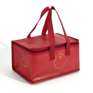 High Quality Takeaway Insulated Bags Waterproof Lunch Bags Large Capacity Orange Lucnh Bag Thermal