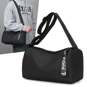 High Quality Unisex Sports Gym Duffle Bag Lightweight Waterproof Foldable Portable Zipper Customizable Crossbody Travel Bag