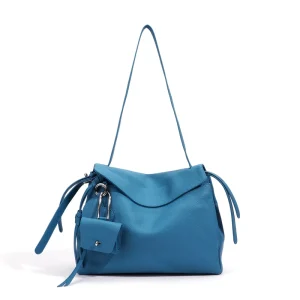 High Quality Vintage Lady Fashion togo pattern Top Grain Leather Zip Single Shoulder Handbags