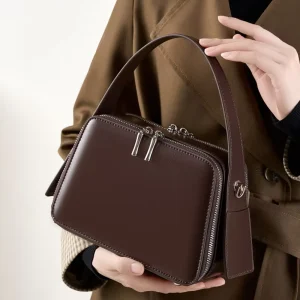 High Quality Women’s Handbags Hanging Ear Women’s Designer Genuine Leather Handbag Luxury Messenger Crossbody Shoulder Bag