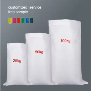 High Strength Moisture-proof Woven Bag Industrial Bag 50kg 100kg Customizable