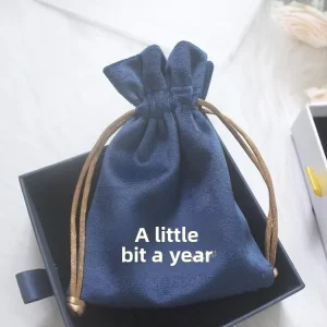 High-end Soft Silk Velvet Drawstring Pouch Packaging for Necklaces and Rings Jewelry Storage Bag 41