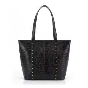 High quality Punk style Vintage Women’s Large Capacity PU Leather Tote Handbags with Cotton Lining Portable