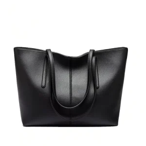 Hot Selling Good Quality Price Black Handbag Designer Purse Luxury Large Capacity Pu Leather Tote Bags for Women