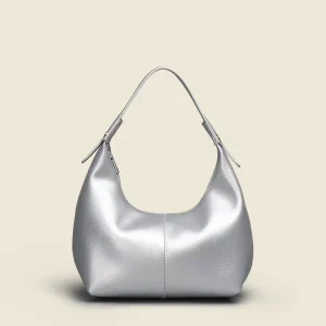 Ins Trend Women Dumpling Bag Soft PU Material Armpit Design Lightweight Zipper Bag Versatile Daily Use Handbag OEM ODM