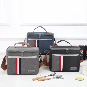Insulated Lunch Bag for Men Popular square Large Size Lunch Bag Custom logo Leakproof Cooler Bag