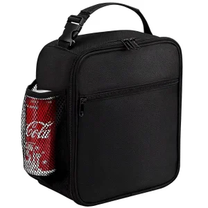 Insulated Oxford Lunch Bag with Polyester Lining for Adults Reusable Lightweight Portable Stackable Office Use