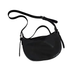 Internet Celebrity Small Crossbody Daily Student Autumn Winter New Ins Dark Color Casual Soft Polyester Zipper Women’s Bag