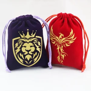 Jewelry Packing Bag Pouch Velvet Bag Custom Drawstring with Logo Suede Dice Bag for Toy Gift Packaging