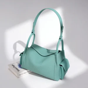 Jingchen Luxury Genuine Leather Sling Shoulder Bag with Hasps Closure Polyester Lining Multi Use for Outdoor Travel Daily