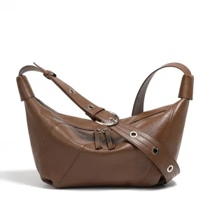 Korean Niche Top Layer Cowhide Leather Handheld Shoulder Bag Large Capacity Bag Women New Fashion Trend