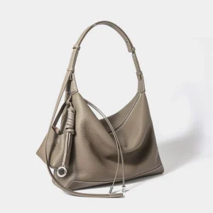 Korean-style Niche Portable Shoulder Underarm Crossbody Tote Bag Women’s Large Capacity Cowhide Genuine Leather Single Strap