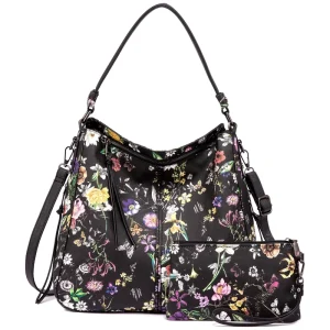LOVEVOOK Luxury PU Leather Hobo Tote Bag for Women Ladies Shoulder Bag Waterproof Crossbody Bag for Summer Beach Shopping
