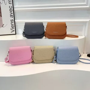 Ladies Fashion Small Shoulder Bag Luxury Women’s PU Leather Saddle Crossbody Bags