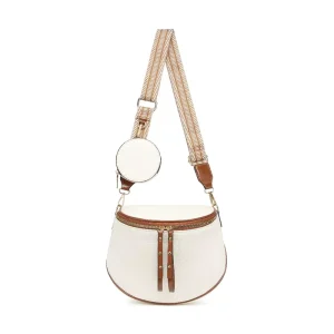 Ladies’ Fashionable Vegan Leather Saddle Bag with Coin Purse and Versatile Crossbody Bag