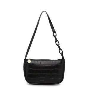 Ladies Handbags Candy Pattern Knurling Zipper Closure Single Strap Shoulder Bag