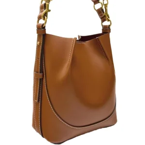 Ladies Large Capacity Simple Daily Shoulder Tote Bag Elegant Minimalist PU Waterproof for Business Casual Use